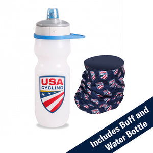 USA Cycling Buff and Water Bottle